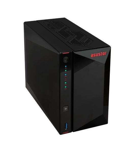 Сетевой накопитель ASUSTOR AS5402T 2-Bay NAS/Media player/Intel Celeron N5105 2.0GHz up to 2.9GHz, 4Gb SO-DIMM DDR4, noHDD(HDD,SSD),/2x 2,5Gb (LAN)/3xUSB3.2,HDMI; 90IX01R1-BW3S20