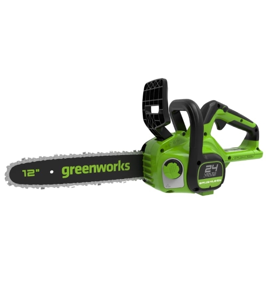 Цепная пила аккумуляторная GreenWorks GD24CS30K2, 24V, 30см, бесщеточная, c АКБ 2 А·ч и ЗУ (2007007UA)