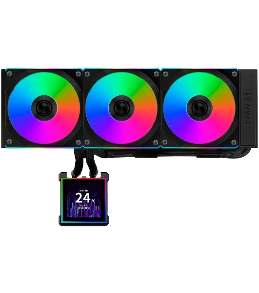 Система водяного охлаждения Lian-Li HydroShift II LCD-S 360CL ARGB Soc-AM5/AM4/1700/1851 черный 4-pin 30dB Al+Cu LCD Ret (G89.GHS2LCDS36CB.R0)