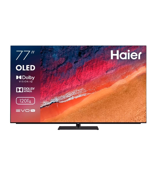 Телевизор Haier 77' DC0017M00RU S9 Pro черный OLED UHD 4K 120Hz Smart TV Android TV 3GB/32GB