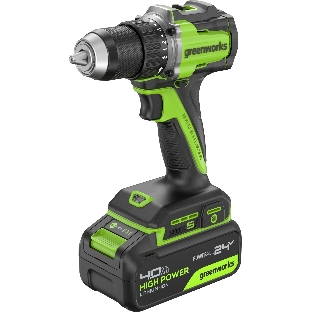 Дрель безударная Greenworks DD560 патрон:быстрозажимной реверс (3708407CUB)
