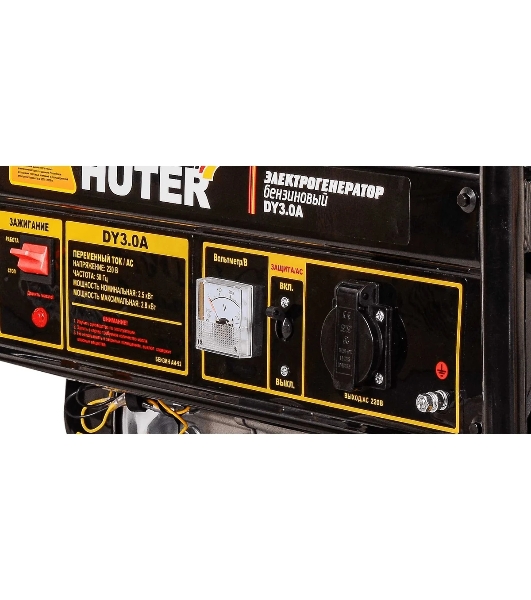 Электрогенератор бензиновый Huter DY3.0A, 2.8 кВт, 67 дБ, 39 кг