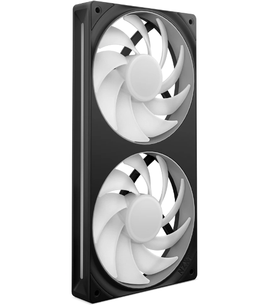 Вентилятор для корпуса Case Cooler NZXT F240 RGb Core (120x120x25мм, 4-pin PWM, RGb, 75.12CFM, 30dBA, 2400RPM, Black, Single-Frame RGb Fan Unit)