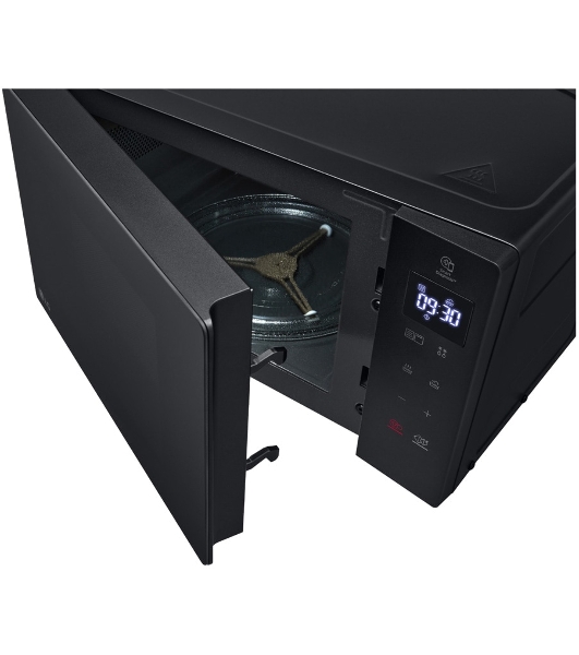 Микроволновая печь LG MH6032GAS черный, 20 л, 700 Вт, переключатели - сенсор
