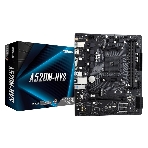 Материнская плата ASRock A520M-HVS, AM4, AMD A520, 2xDDR4, 4xSATA, 1xM.2, 1xPCIe 3.0 x16, 1xPCIe 3.0 x1, 1xHDMI, 1xVGA, 1x 1Gb LAN, 3x3.5 мм, 7.1, mATX, фото2
