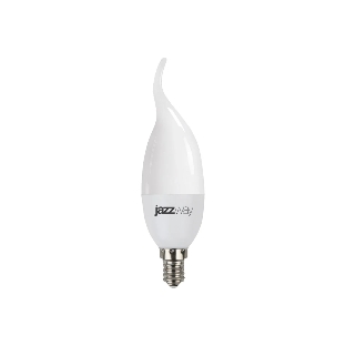 Лампа светодиодная JazzWay PLED-SP CA37 9Вт свеча 3000К теплый белый E14 820лм 230В