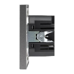 Розетка Kranz STRONG USB-A+Type-C 3А с функцией быстрой зарядки графит, фото2