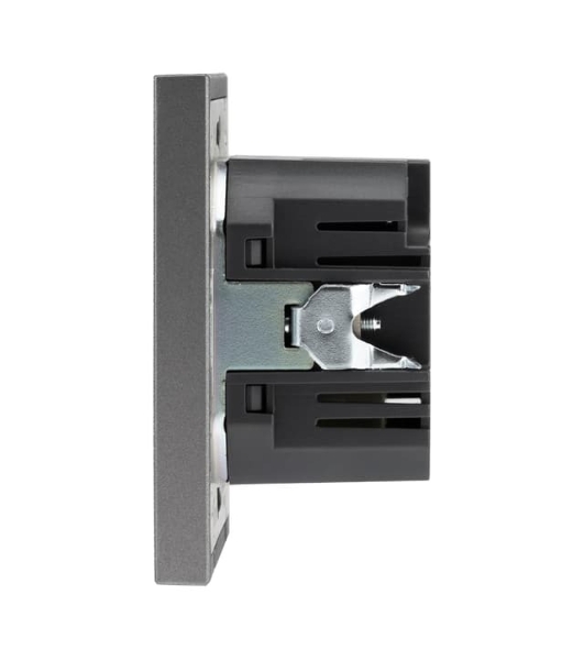 Розетка Kranz STRONG USB-A+Type-C 3А с функцией быстрой зарядки графит