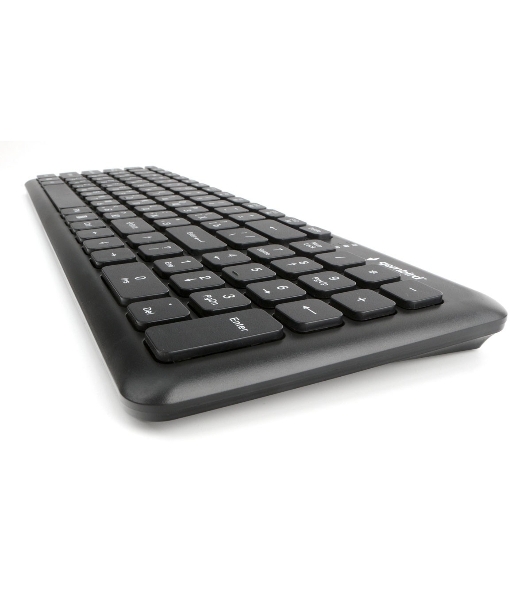 Комплект клавиатура+мышь Gembird KBS-9200 беспроводной, USB, 1000 DPI, чёрный