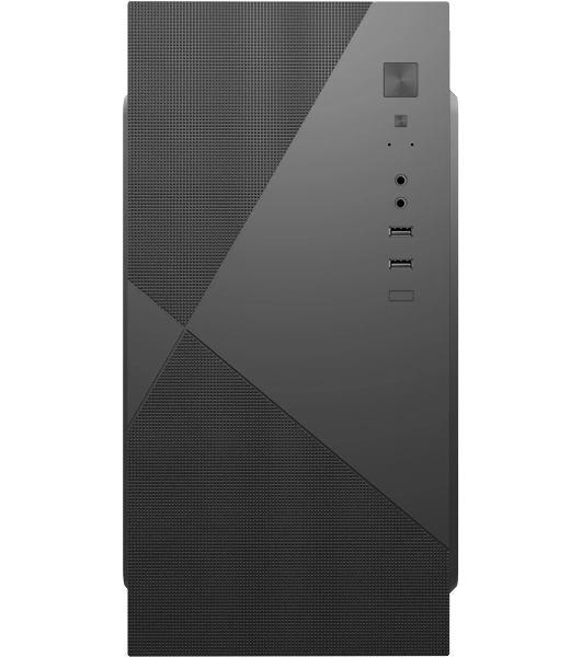 Компьютерный корпус с блоком питания 450Вт. Case Forza mATX, 450W, 2xUSB 2.0, Black, w/o FAN, 8 см fan PSU, power cord