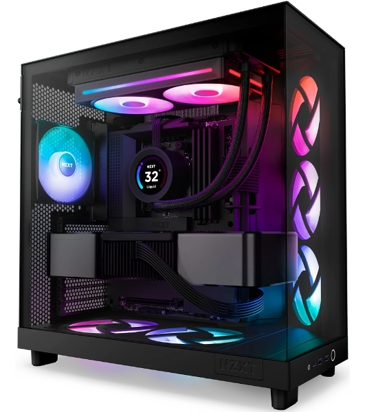 Вентилятор для корпуса Case Cooler NZXT F240 RGb Core (120x120x25мм, 4-pin PWM, RGb, 75.12CFM, 30dBA, 2400RPM, Black, Single-Frame RGb Fan Unit)