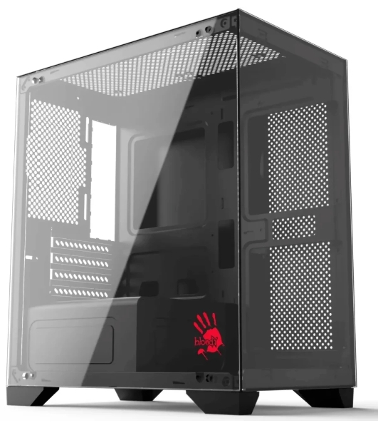 Компьютерный корпус Bloody BD-CC103 черный без БП mATX 7x120мм 1xUSB 2.0 1xUSB 3.0 audio bott PSU