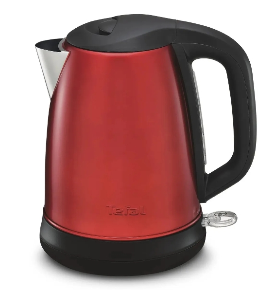 Электрочайник Tefal KI270530 красный, 1.7 л, 2400 Вт, скрытый нагревательный элемент