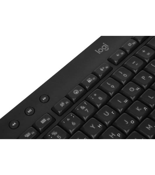 Комплект клавиатура+мышь Logitech Signature MK650 беспроводной, USB + Bluetooth, 4000 DPI, серый/чёрный