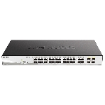 Коммутатор D-Link DGS-1210-28MP/F3A, 24×1 Гбит/с + 4×1 Гбит/с Combo, настраиваемый, фото 1