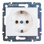 Механизм розетки 1-м СП Valena 2К+З с заземл. нем. станд. белый (DIY-упак.) Legrand 694280, фото 1