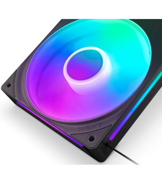 Вентилятор для корпуса Case Cooler NZXT F240 RGb Core (120x120x25мм, 4-pin PWM, RGb, 75.12CFM, 30dBA, 2400RPM, Black, Single-Frame RGb Fan Unit)