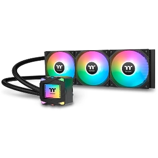 Система жидкостного охлаждения Thermaltake LA360 ARGB Soc-AM5/AM4/1200/1700/1851 черный 4-pin 38.35dB Al+Cu Ret (CL-W459-PL12SW-A)
