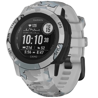 Умные часы Garmin Instinct 2S Camo Edition, 1.1' MIP, Bluetooth, ANT+, 10 ATM, черный / серый / камуфляж