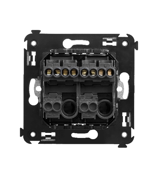 Кнопка двухклавишная DKC Avanti 4412154 'черный матовый'