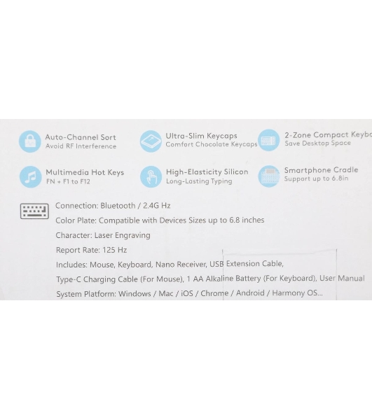 Комплект клавиатура+мышь A4Tech FStyler FB2535C беспроводной, USB + Bluetooth, 2000 DPI, белый