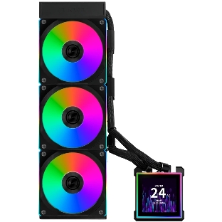 Система водяного охлаждения Lian-Li HydroShift II LCD-S 360CL ARGB Soc-AM5/AM4/1700/1851 черный 4-pin 30dB Al+Cu LCD Ret (G89.GHS2LCDS36CB.R0)
