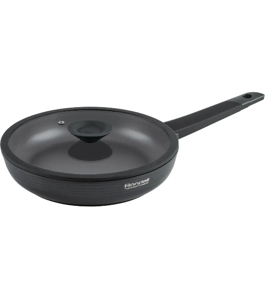 Сковорода Rondell Kontur RDA-1488, 28 см, с крышкой, серый