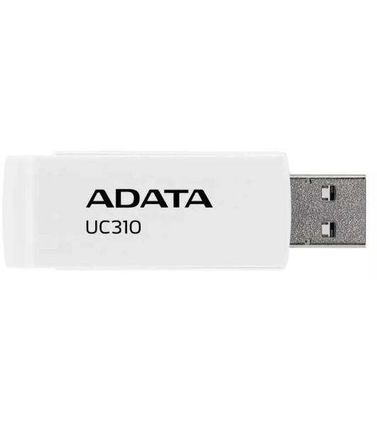 Флешка USB ADATA UC310 (UC310-64G-RWH), 64Gb, USB 3.2 Gen 1, R/W 100/30, белый