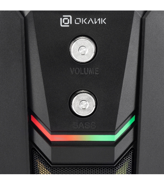 Акустическая система Оклик OK-423 2.1 черный 11Вт