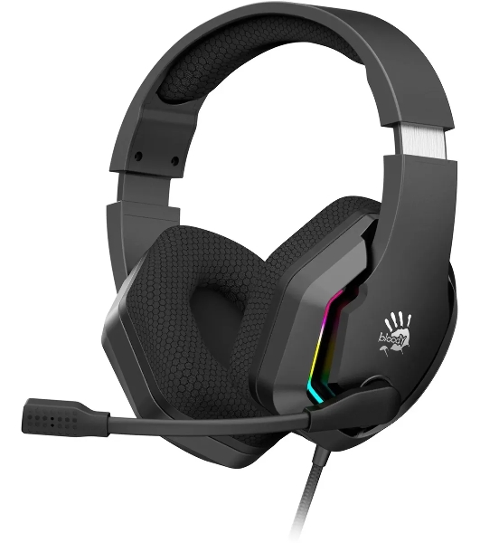 Гарнитура проводная с микрофоном A4Tech Bloody G260 черный 2м мониторные USB оголовье (G260)