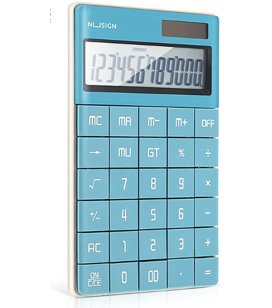Калькулятор настольный Deli Nusign ENS041blue синий 12-разр.