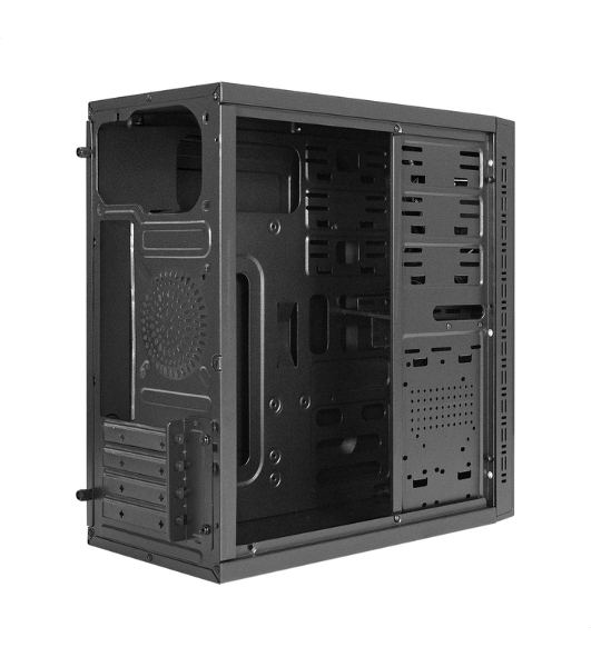Компьютерный корпус Minitower ExeGate QA-412U-UNS350 (mATX, БП UNS350 с вент. 12см, 2хUSB+2хUSB 3.0, аудио, черный)