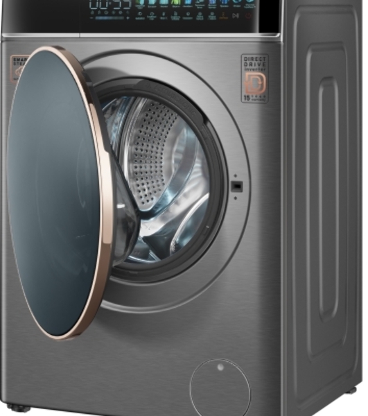 Стиральная машина Weissgauff WM 58411 Direct Drive Inverter Premium Steam Grey серая, загрузка фронтальная 11кг, 1400 об/мин., класс: A+++