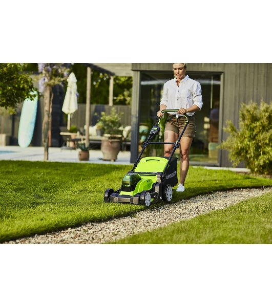 Газонокосилка аккумуляторная (2512607) GreenWorks G24X2LM41, 2*24V, 41 см, без АКБ и ЗУ