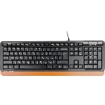 Клавиатура проводная A4Tech Fstyler FK10, USB, черный/оранжевый, фото5