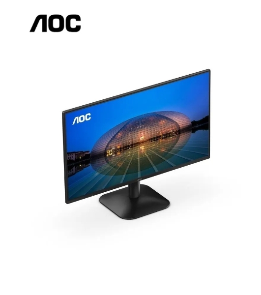 Монитор 23.8' AOC 24B31H IPS 1920x1080, 120 Гц, 4 мс (1 мс MPRT), 16:9, 300 кд/м², VGA, HDMI 1.4, 3.5 Jack, динамики (2x2 Вт), HDR10, Adaptive-Sync, черный
