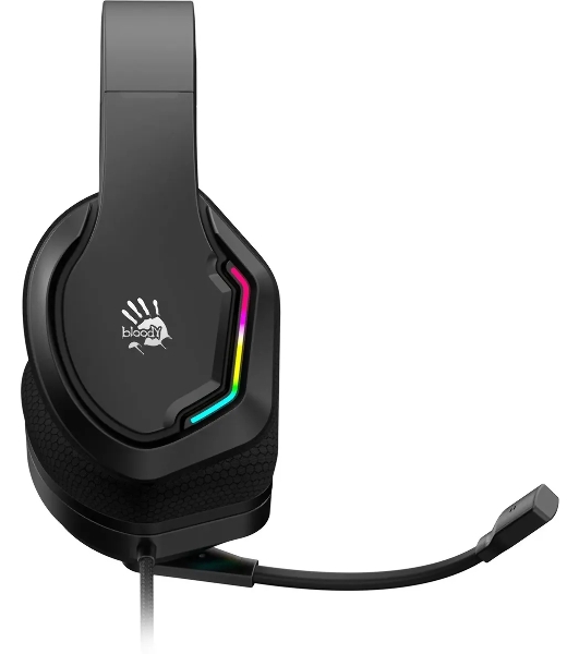 Гарнитура проводная с микрофоном A4Tech Bloody G260 черный 2м мониторные USB оголовье (G260)
