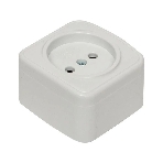 Розетка EKF EGR10-022-10 б/з, 10А, ОП Basic Минск белый, фото2