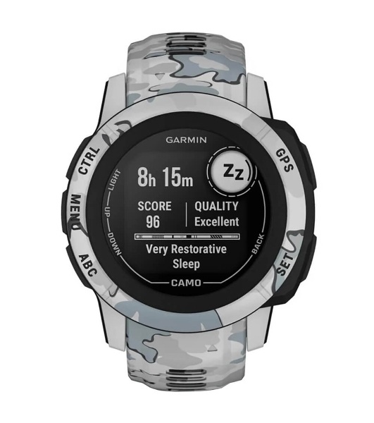 Умные часы Garmin Instinct 2S Camo Edition, 1.1' MIP, Bluetooth, ANT+, 10 ATM, черный / серый / камуфляж