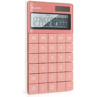 Калькулятор настольный Deli Nusign ENS041pink розовый 12-разр.