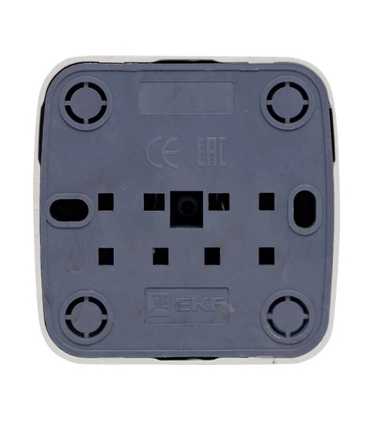 Розетка EKF EGR10-022-10 б/з, 10А, ОП Basic Минск белый