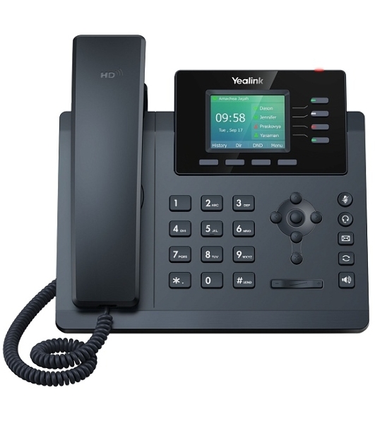 Настольный IP-телефон YEALINK SIP-T34W, 4 аккаунта, Wi-Fi, USB, 2.4' цветной экран, PoE, GigE, БП в компл. Шт