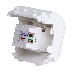 Розетка компьютерная DKC Brava 76655B R J 45 кат. 5e, белая, 2 мод, фото3