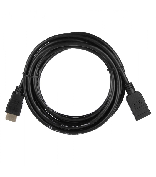 Кабель ACD-DHHF1-30B HDMI 1.4, Golden Plated,19m/19f, HDMI extension, черный, 3м