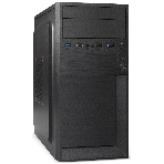 Компьютерный корпус Minitower ExeGate BAA-105U2-01-UNS500 (mATX, БП UNS500 с вент. 12см, 2*USB+2*USB 3.0, аудио, черный), фото 1