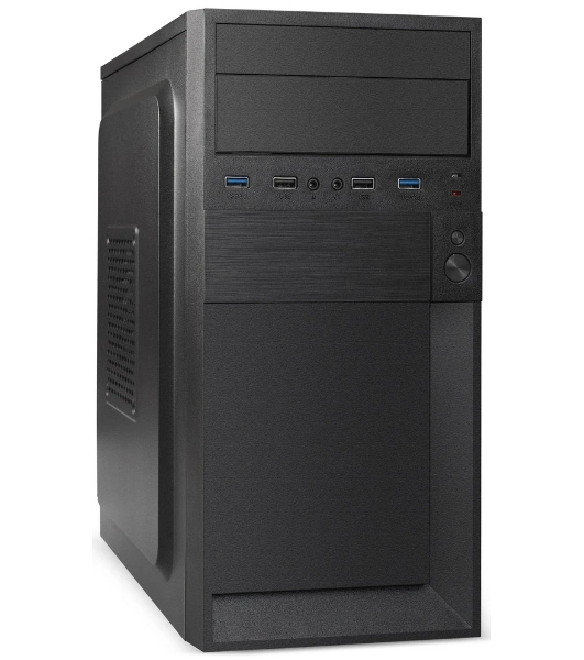 Компьютерный корпус Minitower ExeGate BAA-105U2-01-UNS500 (mATX, БП UNS500 с вент. 12см, 2*USB+2*USB 3.0, аудио, черный)
