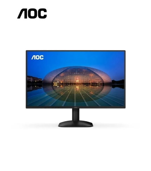 Монитор 23.8' AOC 24B31H IPS 1920x1080, 120 Гц, 4 мс (1 мс MPRT), 16:9, 300 кд/м², VGA, HDMI 1.4, 3.5 Jack, динамики (2x2 Вт), HDR10, Adaptive-Sync, черный