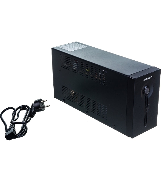 Источник бесперебойного питания Crown CMU-SP650COMBO/650 ВА/390 Вт/2 х CEE 7 (евророзетка), 3 x IEC 320 C13 (компьютерная)