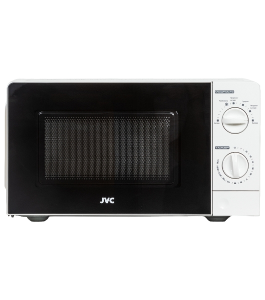 Микроволновая печь JVC JK-MW123M белый, 20 л, 700 Вт, переключатели - поворотный механизм
