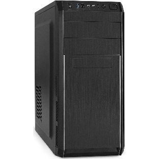 Компьютерный корпус Miditower ExeGate XP-334UC-UNS450 (ATX, БП UNS450 с вент. 12см, 1хUSB/1хUSB 3.0/1хTypeC, аудио, черный)